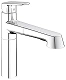 グローエ(GROHE) EUROPLUS ユーロプラス シングルレバーキッチン混合栓 33972002 + 水栓クロス(グローエジャパン公式・ 日本規格適合品)