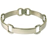 Stainless Steel Bracelet Mens Long Link Polished Finish by Bucasi