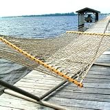 Outdoor Living : Pawleys Island Large DuraCord Rope Hammock, Taupe