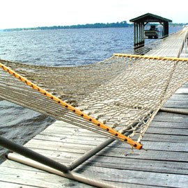 Pawleys Island Large DuraCord Rope Hammock, Taupe
