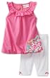 Flapdoodles Baby-Girls Infant Butterfly Tunic And Capri Set