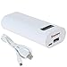 Soshine Portable Smart Power Bank for 2X 18650 External Batteries, with LED Indicator and Micro USB Cable (YM-E4C)