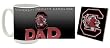 South Carolina Mug & Coaster Gift Box Combo South Carolina Fighting Gamecocks Beverage Drinkware