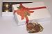 Gourmet Food : Scott's Cakes 1/2 Pound Milk Chocolate Covered Caramels in a Ribbon-n-Holly Box