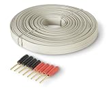 Belkin AV 15 AWG Flat Speaker Wire with Pins 9m