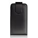 Noir Cuir �tui Coque pour LG E400 Optimus L3 - Flip Case Cover + 2 Films de protection d'�cran