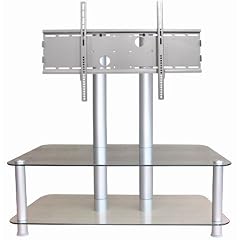Alu & Glas Universalrack - Plasma LCD TV Rack universell für alle Fernseher bis 50