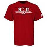 Adidas Nebraska Cornhuskers Scarlet University T-shirt