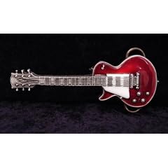 BUCKLE mit roter E-Gitarre, Gibson Les Paul