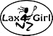 Lax Girl Oval Magnet