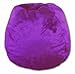 Furry Bean Bag Chair in Purple