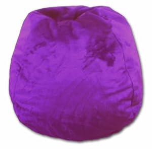 Furry Bean Bag Chair In Purple
