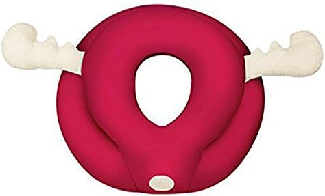 Specifically designed Two-circle Office Nap Pillow Neck Pillow Best for Your Head and Neck Rest Pillow for Traveling, Plane, Car, Bus, Train, Watching TV, Home, Red