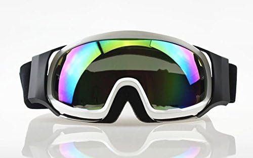 Ski Snowboard Goggles Adult Motocross Dirt Bike ATV Off-Road Colored Lens White