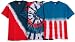 Adult Patriotic Tie-Dyed T-Shirts in Flag, Swirl or Diver Patterns