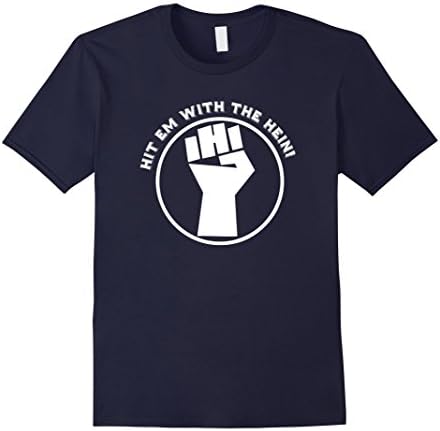 Men's Hit Em With The Hein T-Shirt Large Navy