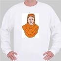 Sweatshirt with Greece, Europe, dress, woman, tribal, traditional, garment, culture XX-Large White