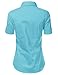 LA BASIC Womens Short Sleeve Button Down Collared Shirts (S-3XL)