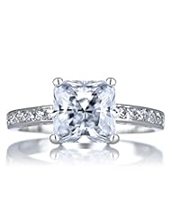 Celebrity Star Emitations Tristas Promise Ring - Clear Princess Cut CZ Size 11