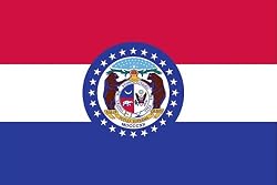 Valley Forge Nylon Missouri State Flag , measures 3-Foot x 5-Foot