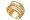 14K Yellow Gold Hand-Crafted Matte-Finish Designer Ring, Enhanced with Pave Set Diamonds., 0.00
