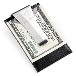 Leather Money Clip and Card Holder (1 per order) Personalized Gift Favors