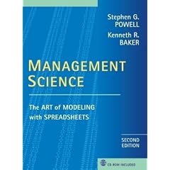 Management Science: The Art of Modeling with Spreadsheets