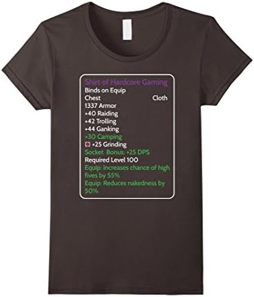 Women's Shirt of Hardcore Gaming Small Asphalt