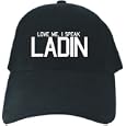 Caps Black " Love Me , I Speak Ladin Embroidery " Languaje