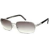 Valentino Womens VAL3000 Metal Sunglasses, Silver Grey
