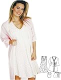Light Pink Floral Gown and Robe Set - Nursing Night Gown