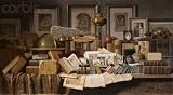 Wallmonkeys Peel and Stick Wall Decals - A Connoisseur's Corner by Benjamin Walter Spiers - Removable Graphic
