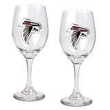 Atlanta Falcons NFL 2pc Wine Glass Set - Primary Logo