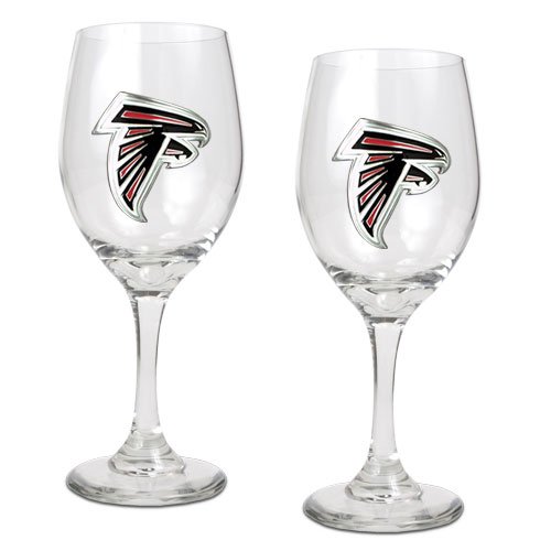Atlanta Falcons NFL 2pc Wine Glass Set - Primary Logo