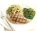 Gourmet Food : Grilled Chicken w/Rice Pilaf & Peas w/Shoestring Carrots