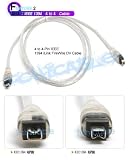 Cables4PC 4 Pin To 4 Pin i-LINK 1394 FIREWIRE CABLE FOR SONY CANON JVC