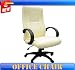 Frugah New Cream Pu Leather Ergonomic Office Chair Manager Seat High Back