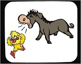 Decorated Mouse Pad with donkey, duck, barnyard, animal, farm, shouting