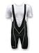 Tenn-Outdoors Bib Front Cycle Shorts with Grey Piping