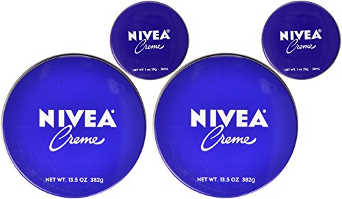 Nivea CrÃ¨me Tin, 13.5 Ounce [With Bonus Travel Size 1 Ounce] (Pack of 2)