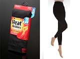 Womens Heat Holders Thermal Leggings Black Various Sizes