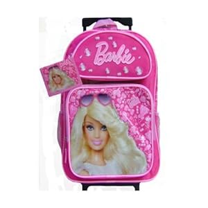 Amazon.com: New Barbie Rolling Backpack Matching Wallet: Toys & Games