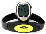 GSI Super Quality Waterproof Heart Rate Monitor Watch With Transmitter Chest Belt - For Exercise - Sports - Running - Jogging and All Outdoor Activities - Measures Calories Burned - Stopwatch - and Alarm Functions-Yellow