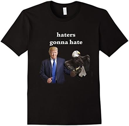 Men's Haters Gonna Hate - Trump for President - shirt Official Large Black