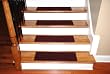 Carpet Stair Treads 23" x 8" - Burgundy - Set of 13 - Double-Sided Tape Included