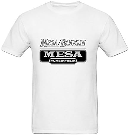 Angelaha Fashion Customed Mesa Boogie Logo T Shirt For Men L White