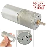 Electric 2 Pin Connector DC12V 40-50mA 10RPM DC Geared Motor