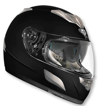 Vega V-Tune with Bluetooth Black Full Face Helmet