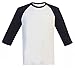 Men Baseball Athletic Crew Neck Reglan 3/4 Sleeve T Shirts with Tullette Socks