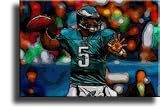 Completely Handpainted American Football Sport Painting, Custom Order FL3996, Oil on Canvas, with Option to Paint Jerry, Brett & Co. from Any Other Favorite Photograph or Picture, Unframed, Size 16" x 24" inch